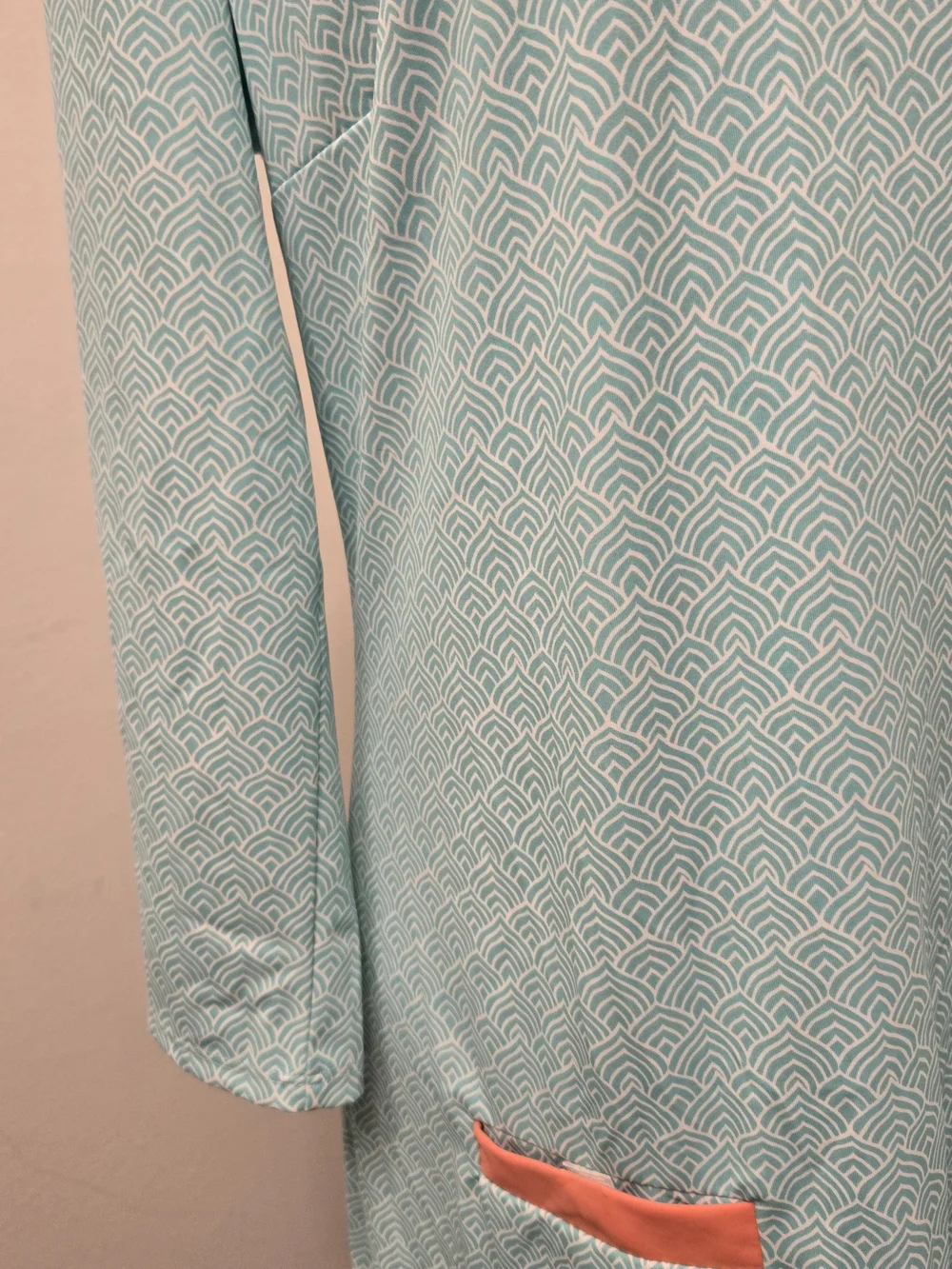 Cabana Life Aqua and Navy Geometric Dress - Picture 3 of 8